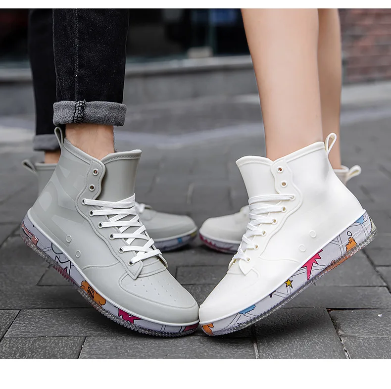 Men Rain Boots Fashion Trendy  - Kitchen Gadgets For Men ulasan dan harga
